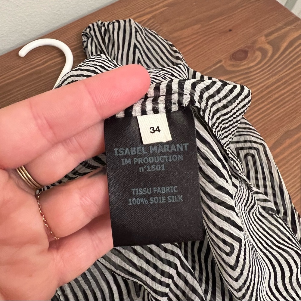 Isabel Marant Silk Top 34/0 - Picture 4 of 6